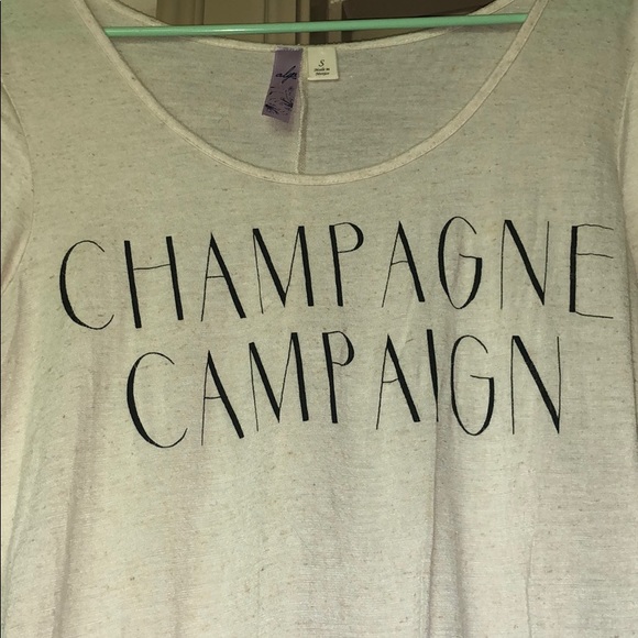 Francesca's Collections Tops - Champagne Campaign Tee